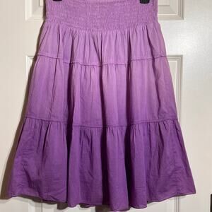 Chaudry KC Purple Ombre Midi Skirt, Women's Size S